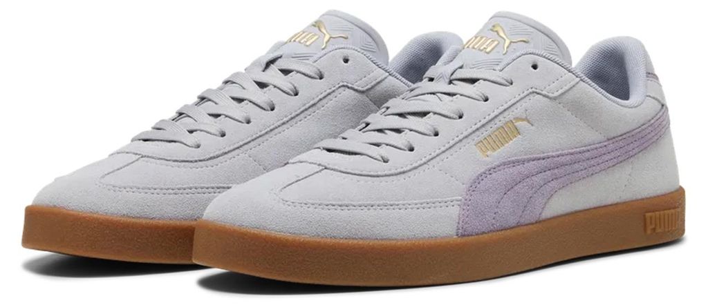 Puma Damen Club II Era Suede Sneaker 400717-28 Vibrant Silver-Lilac Luster, Schuhgröße:37.5 EU