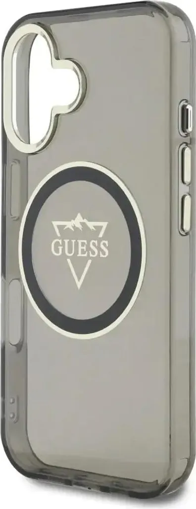 Etui Guess Iml Metal Mountain Logo Magsafe Do Iphone 16 Czarny - 6