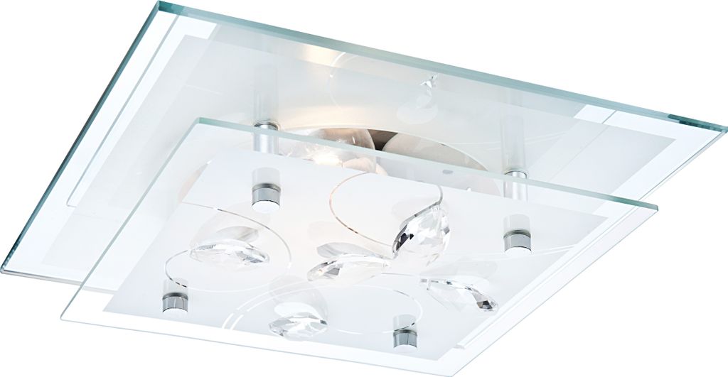 Globo Deckenleuchte Metall chrom, 40408 Produktbild 