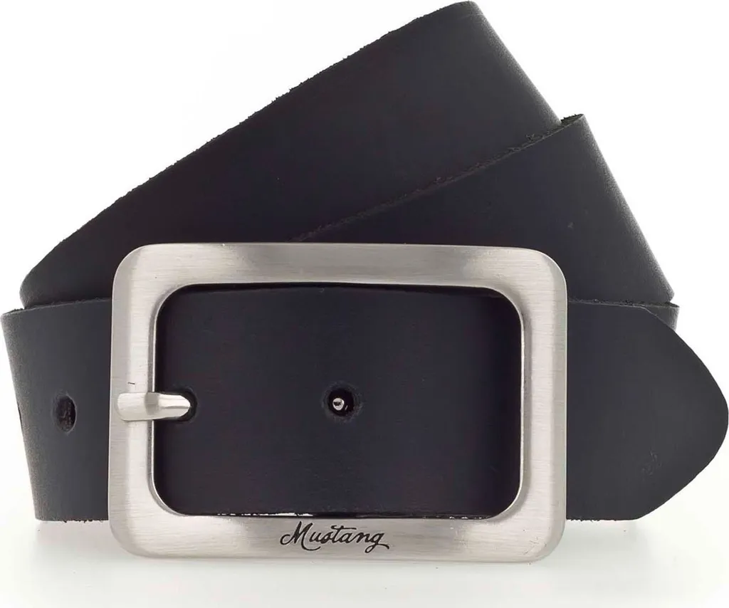 Cintura in Pelle Mustang Blu Navy W90 35mm - Cintura Donna Resistente