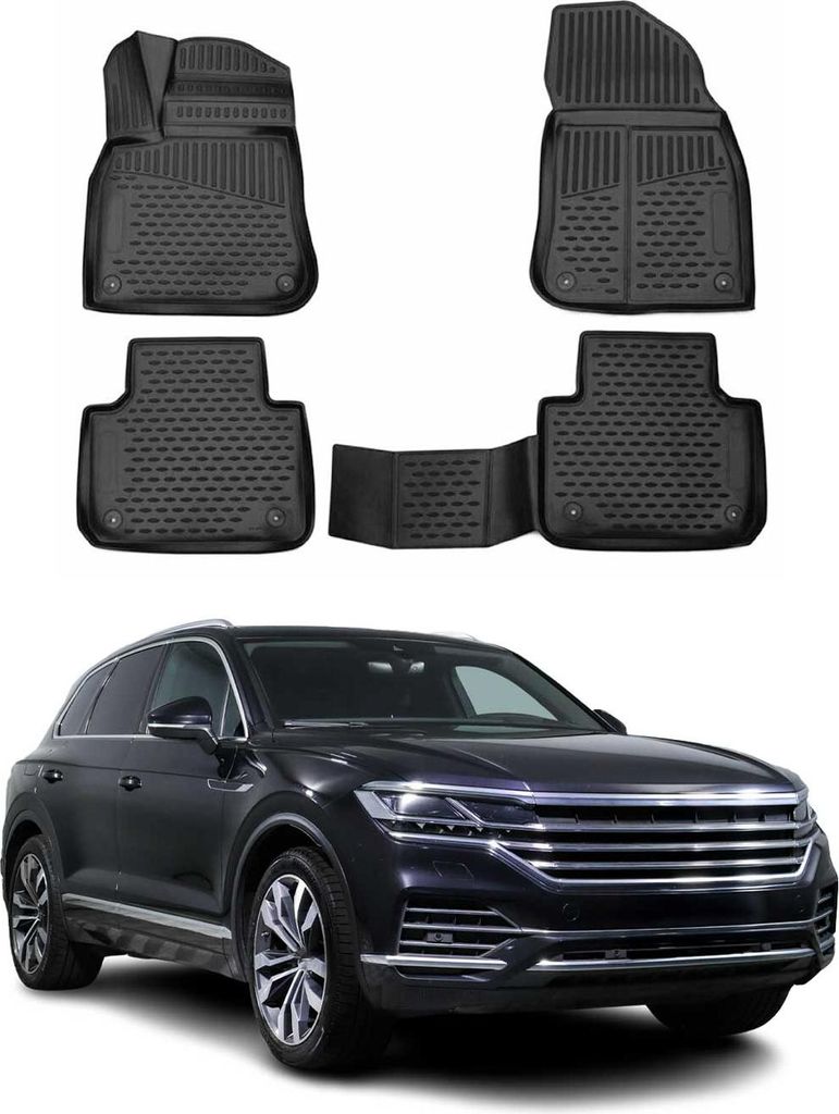 OMAC Tapis de sol pour VW Touareg 2018-2024 en caoutchouc Image du produit 