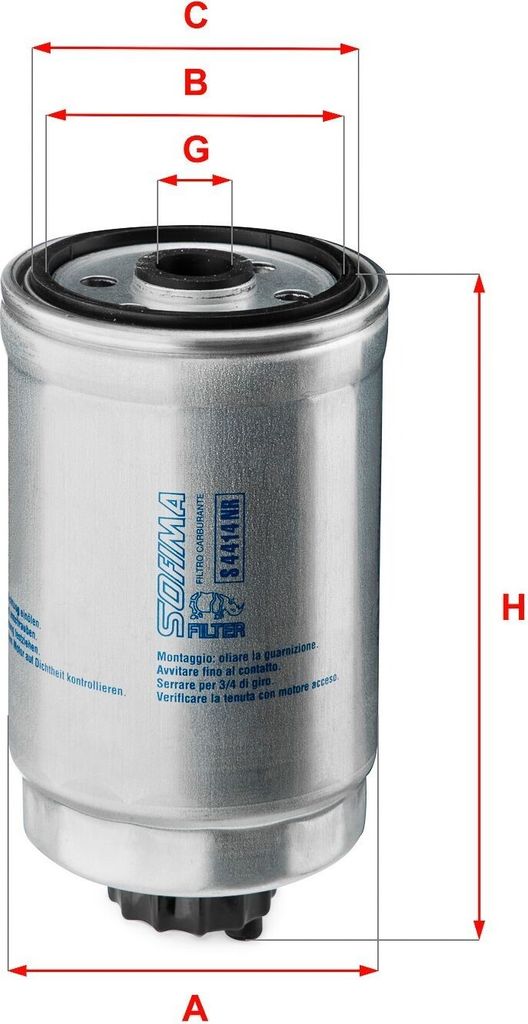 Kraftstofffilter SOFIMA S 4414 NR für VW PASSAT Variant Produktbild 