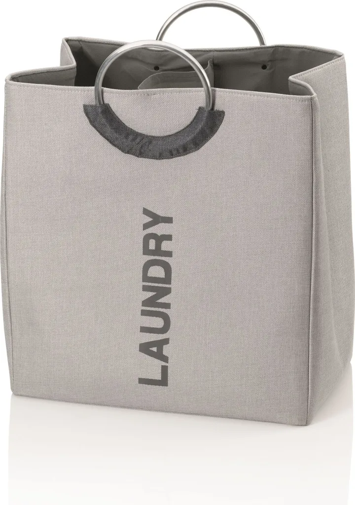 Corbeille à linge Kela Palma gris rock pour organiser votre linge sale