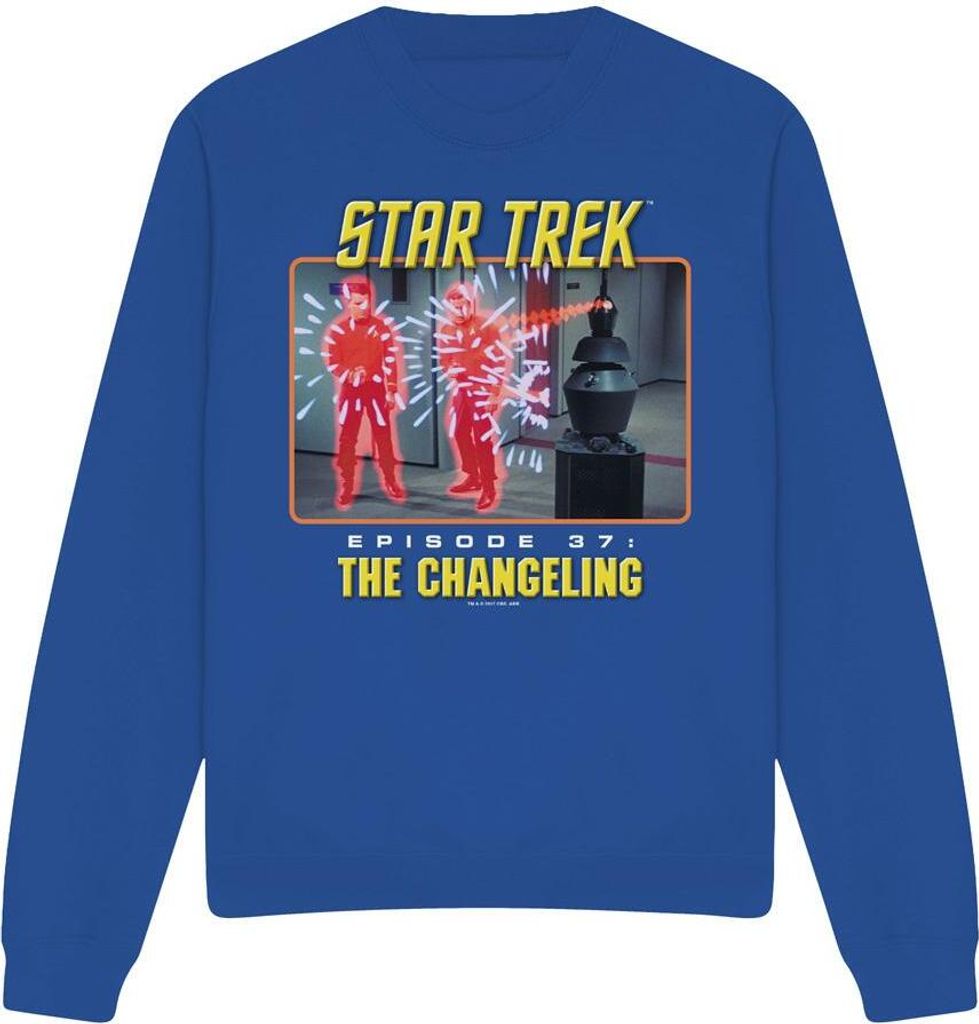 Star Trek - "The Changeling" Sweatshirt für Herren/Damen Uni TV12146 (XL) (Königsblau)
