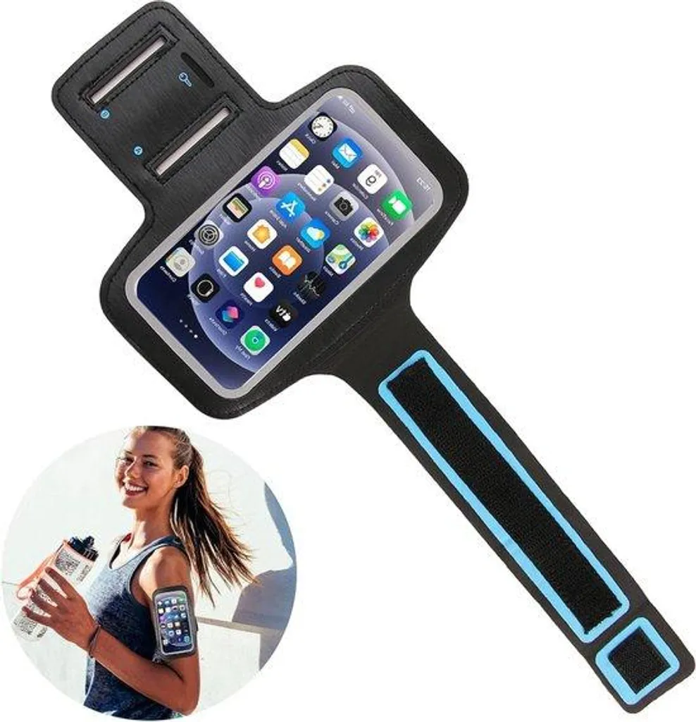 Support de téléphone pour bras et jogging avec sangle élastique 157cm