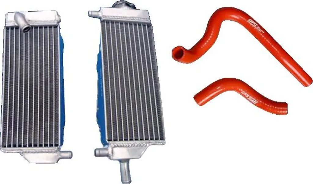 Radiateur Moto Tout-Terrain en Aluminium Rouge - Refroidissement Haute Performance