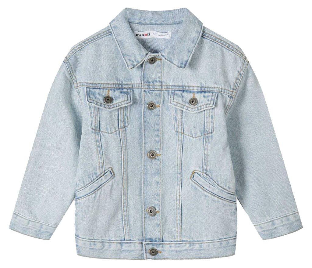Minoti - Jeansjacke für Jungen, Mit Kragen MN458 (116) (Blau)