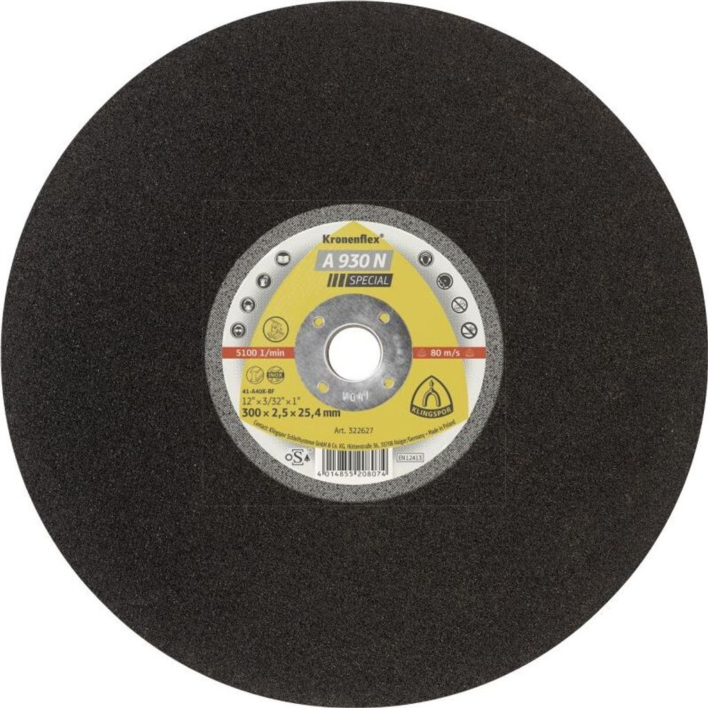 Klingspor tarcza do cięcia metalu 350mm x 3,0mm x 25,4mm a930n supra