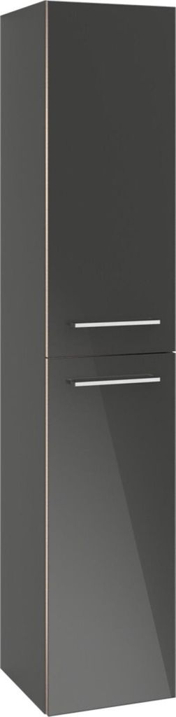 Villeroy & Boch Avento Hochschrank, 2 Türen, Anschlag links, 350x1760x404mm, Griff chrom Glanz, A89400VE