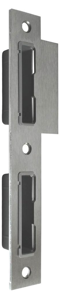 FSB Edelstahl Zimmertür Lappenschließblech Flachschließblech, Typ 8814, Länge: 200mm, Breite: 24mm, Lappen 40mm, Ausführung eckig, Farbe: Edel...