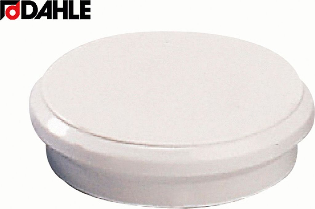 Dahle 95524, Tafelmagnet, Weiß, 24 mm, 24 mm, 7 mm, 10 Stück(e)
