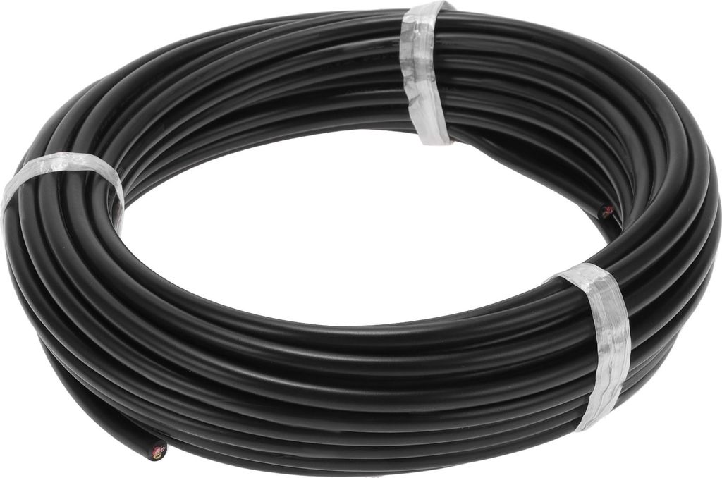 1 Stück Erdungsdraht Vollständig isoliert & Weich ummantelt Stromkabel 15m Schwarz TC 16AWG 3 Leiter