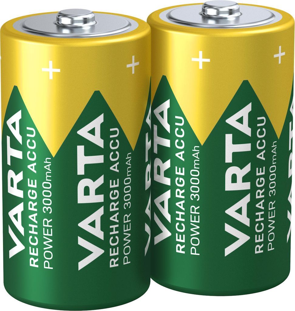 Varta Akku-Batterie Baby C, Ni/MH, 1,2 V, 3000 mAh 56714101402 (Pack à 2 Stück)