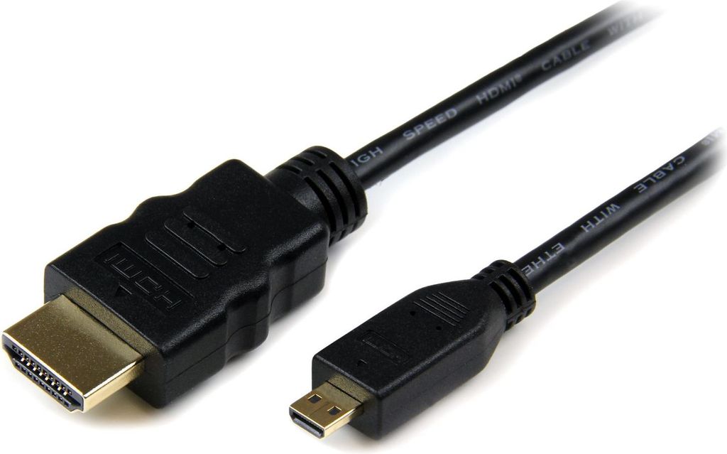 Startech 1m High Speed Hdmi Cable With Ethernet - Hdmi To Hdmi Micro - M/M