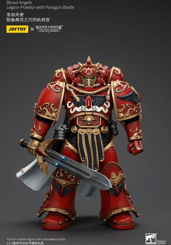 Figurine articulée Warhammer Joy Toy Blood Angels Praetor 13 cm