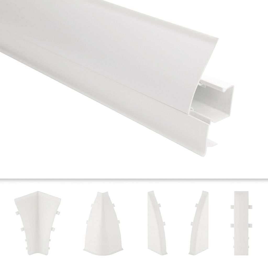 PVC Sockelleisten Sparpakete Fußbodenleisten 23x65mm Modern Produktbild 