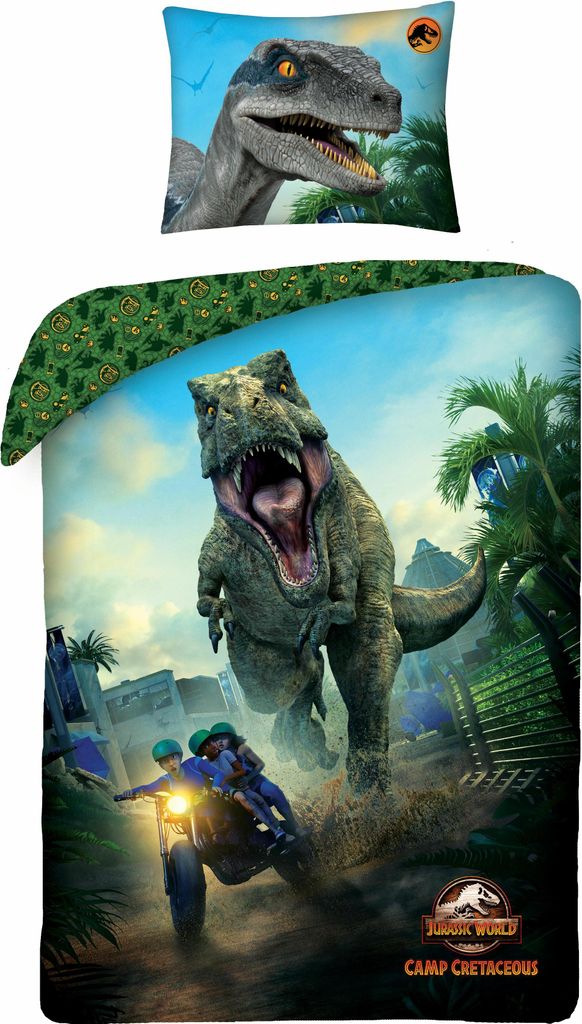 Jurassic World Bettbezug Camp 140 x 200 cm - Baumwolle - 70 Immagine del prodotto 
