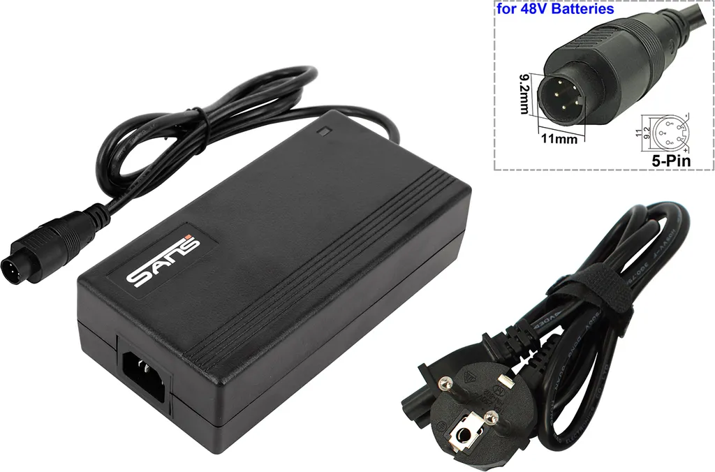 Chargeur de Remplacement 48V pour Vélo Électrique et Batterie Type SF-06