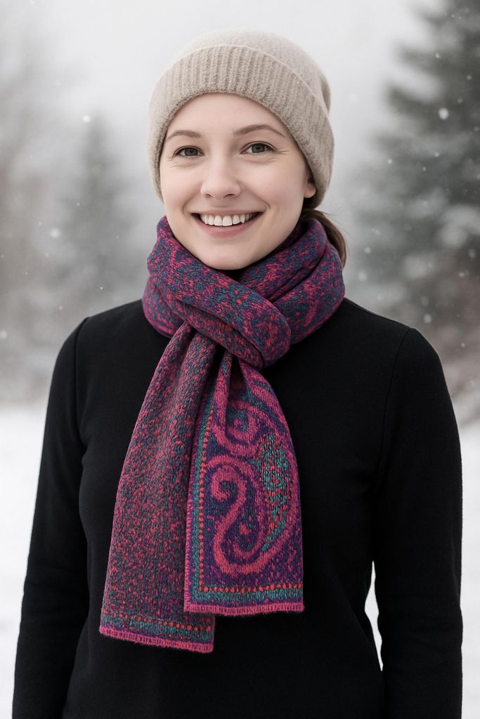 Winterschal Paisley Italy, modische Farbgebung von collezione alessandro