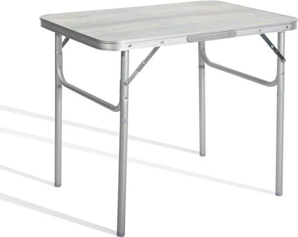 Table de camping légère en alu avec plateau MDF résistant aux chocs