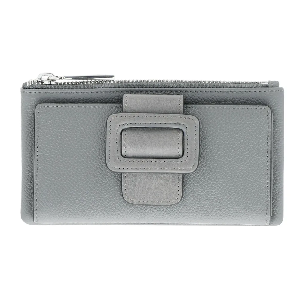 Porte-monnaie Picard Paola 1 Wallet Rock gris en cuir véritable élégant - 5