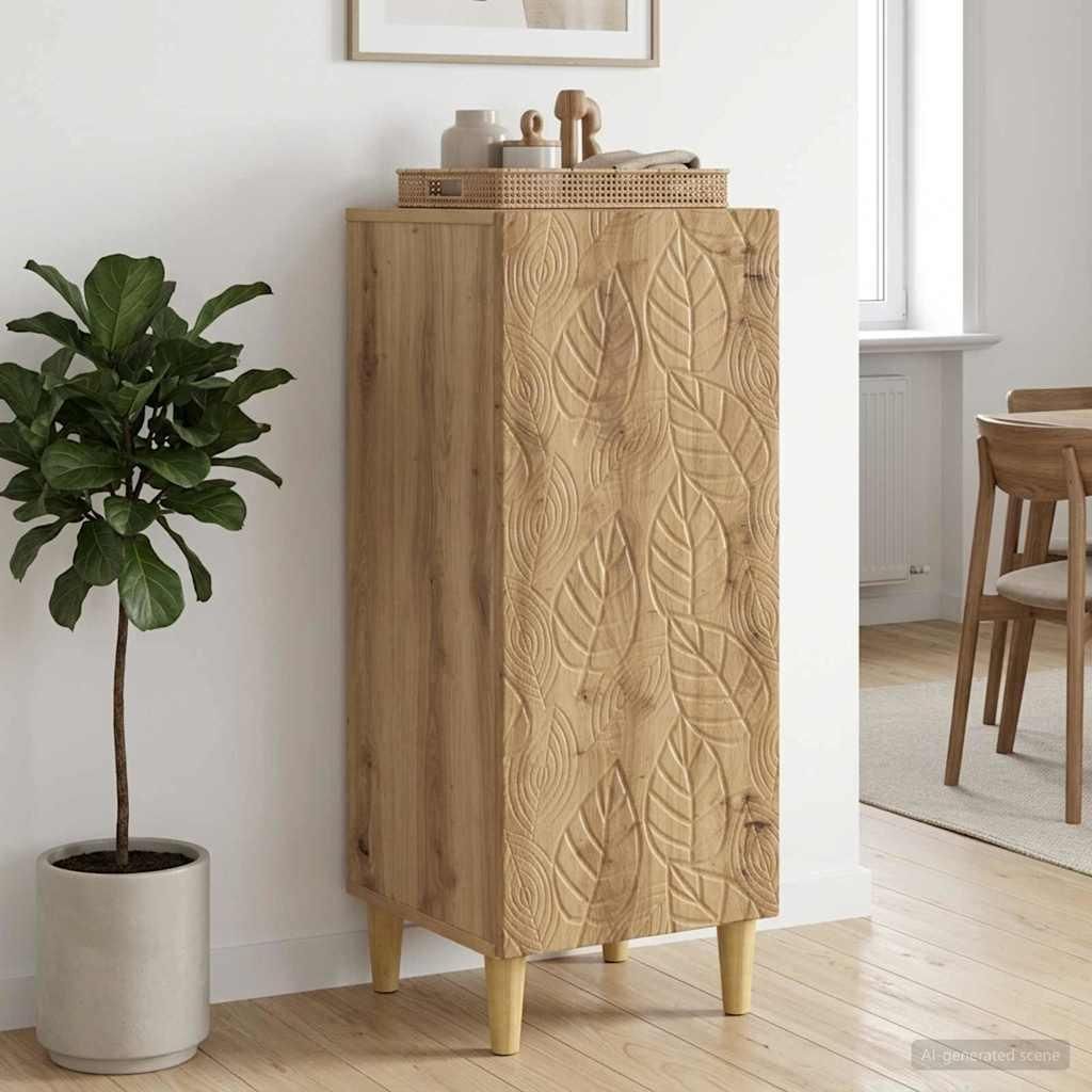 vidaXL Sideboard Artisan-Eiche 33 x 34,5 x 90 cm Produktbild 
