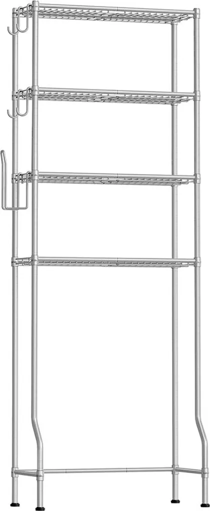 Organisateur de salle de bain 4 niveaux pour WC et rangement dessus