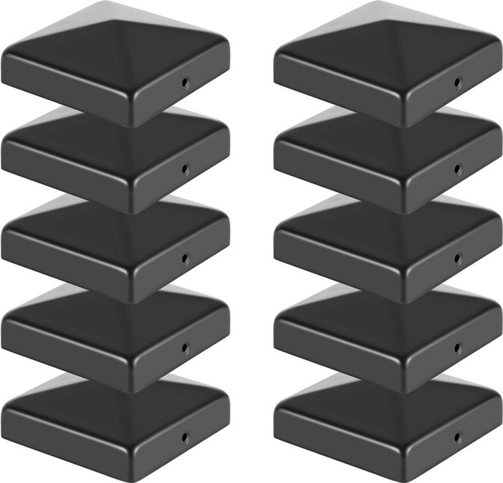 Pfostenkappe Zaunpfahl Abdeckung 10x Pyramide Abdeckkappe Produktbild 1