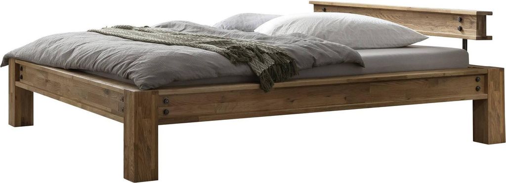 Hasena Massivholzbett Balkenbett SAN SEBASTIAN Eiche geölt