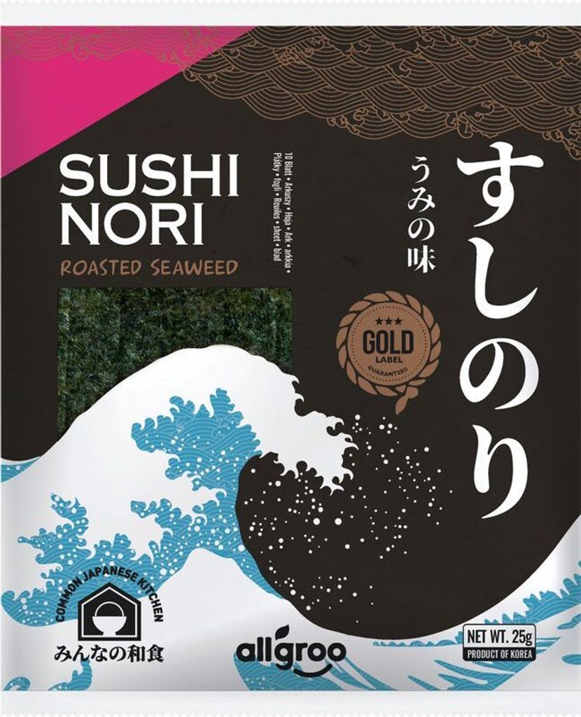 [ 25g (10 Blatt) ] Allgroo SUSHI Nori Gerösteter Produktbild 