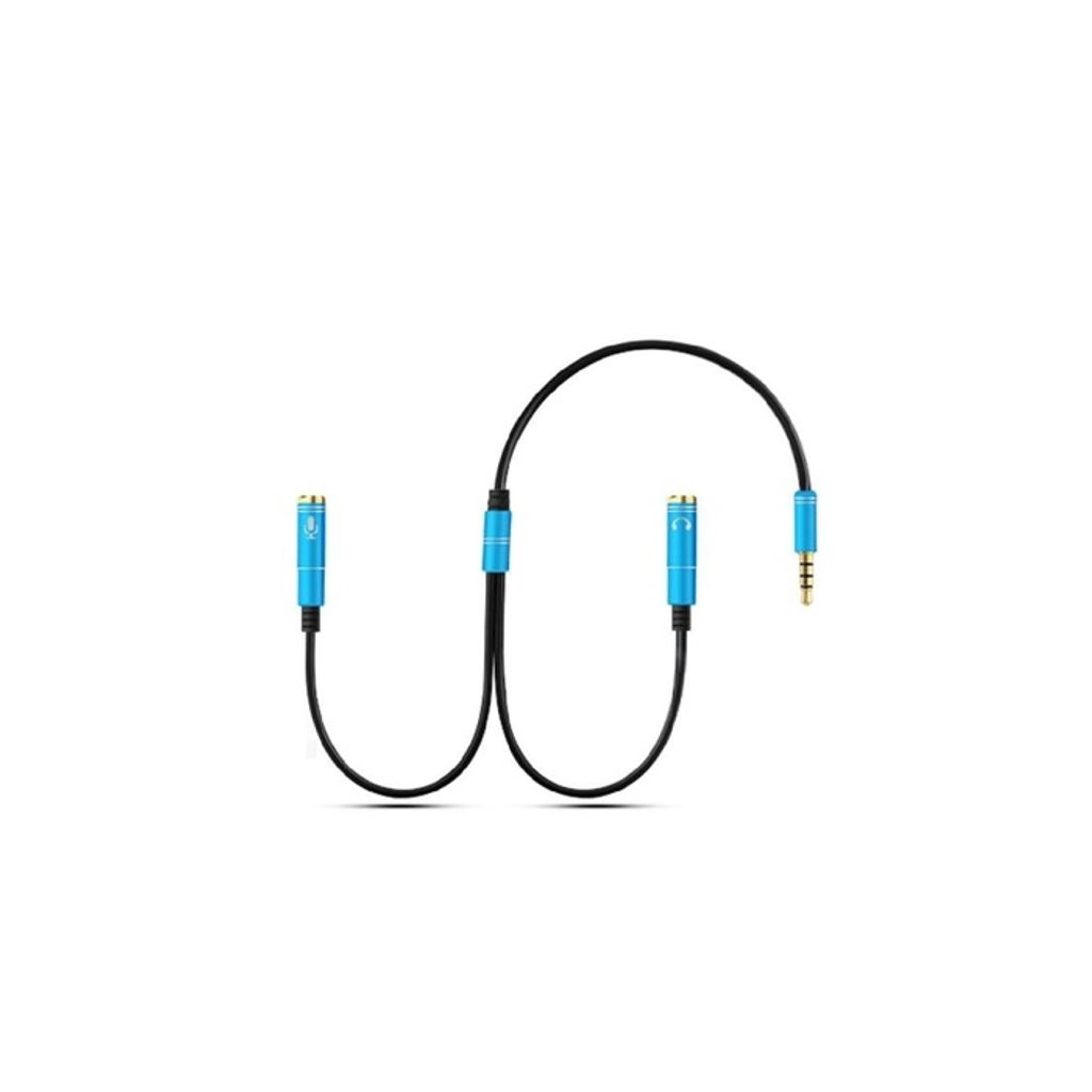 Audio Splitter Kabel Y Adapter Headset 3.5mm Klinke Produktbild 3