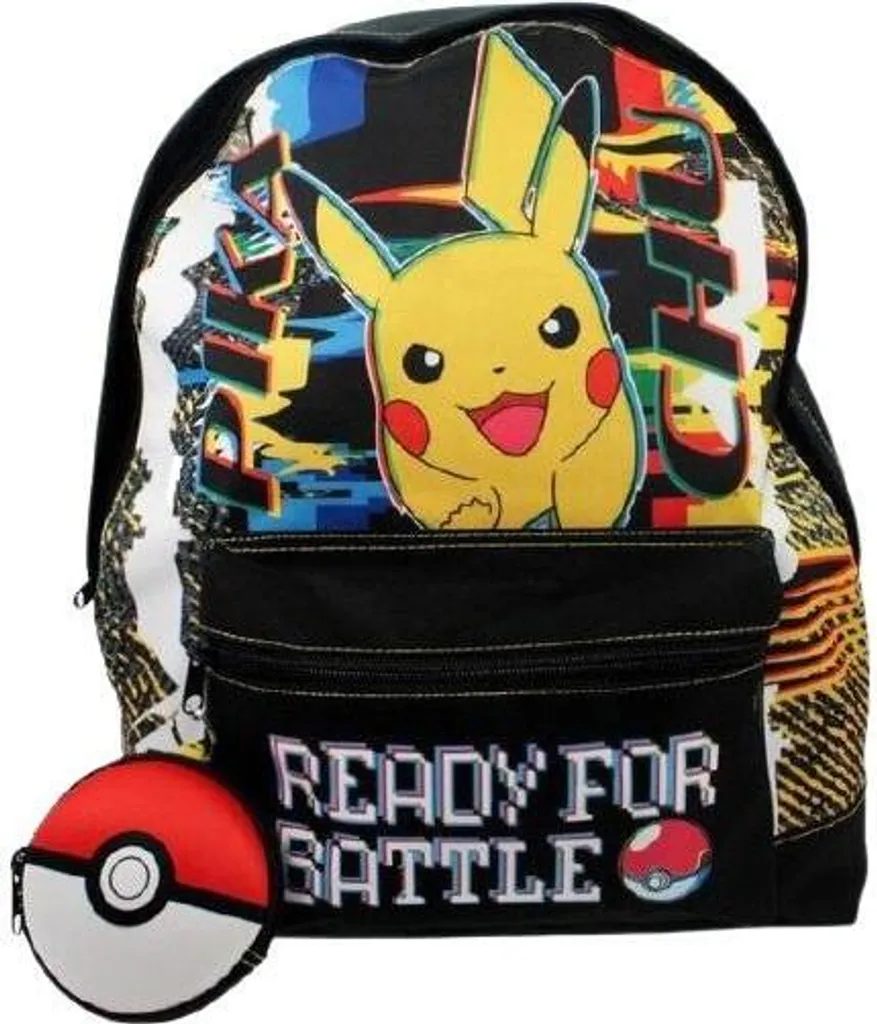 Sac à dos Pokemon 40cm : fini le désordre avec son porte-monnaie