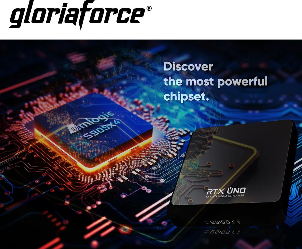 Box TV 4K GloriaForce RTX Uno pour Streaming Fluide Android 11 et Bluetooth - 10