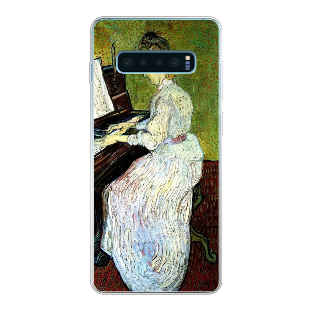 MuchoWow Handyhülle Schutzhülle Hülle für Samsung Galaxy S10 Lite Marguerite Gachet am Klavier - Vincent van Gogh Silikon Softcase Handy Hül...