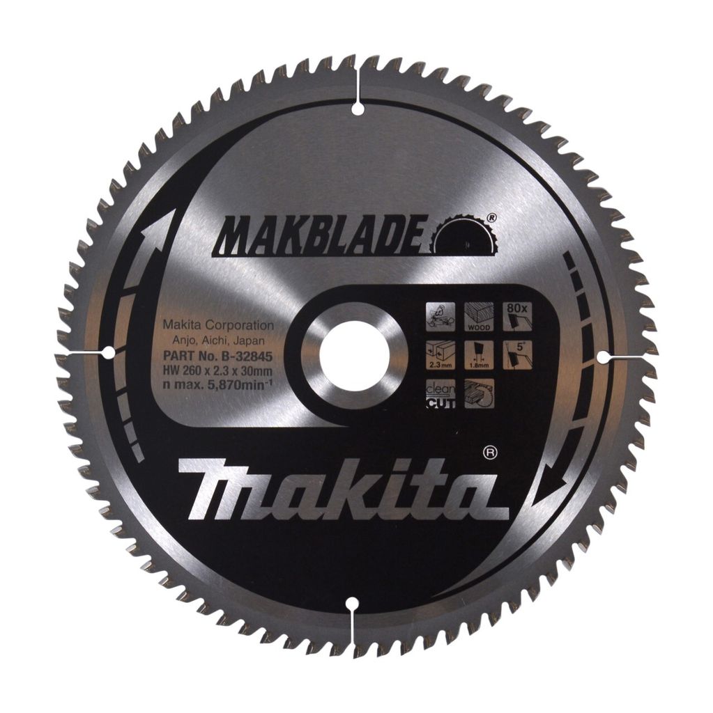 Makita MAKBLADE Kreissägeblatt 260 x 30 x 2,3 mm 80 Zähne ( Produktbild 
