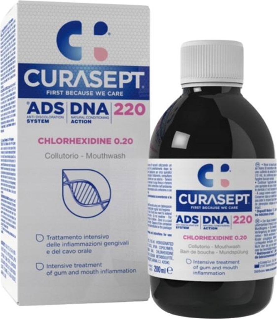 1x CURASEPT ADS DNA 220 Chlorhexidin 0,20 200 ml Mundspülung