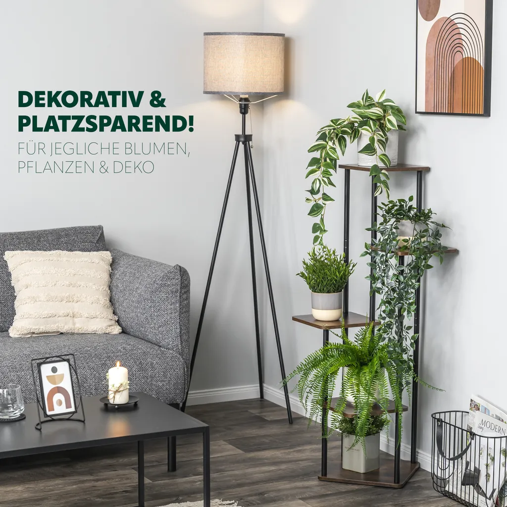 Support de Fleurs Vertical pour Optimiser l'Espace Intérieur avec 5 Pots - 2
