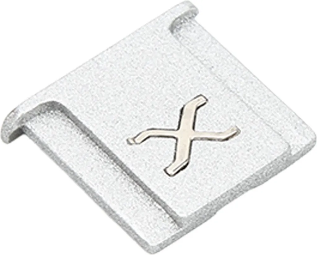Copri slitta flash in lega di alluminio, cappuccio argentato per Fujifilm serie X