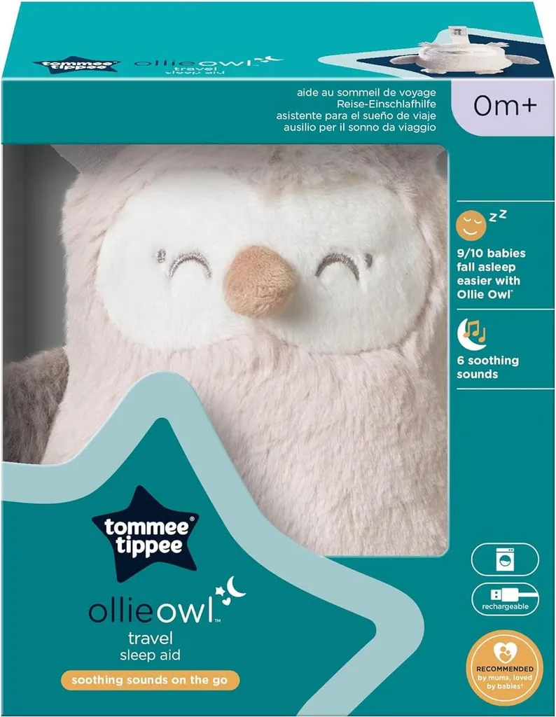 Mini OllieOwl Tommee Tippee : Veilleuse Sonore Nomade Rechargeable
