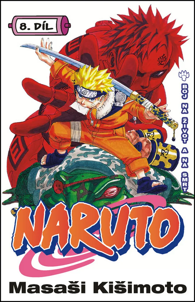Livre Manga Naruto Volume 8, BD Shonen Japonais de Masashi Kishimoto