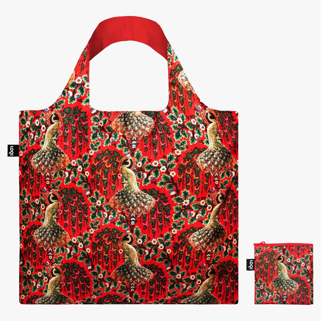 LOQI Bag - Decorative Peacock Power, recycled Bag