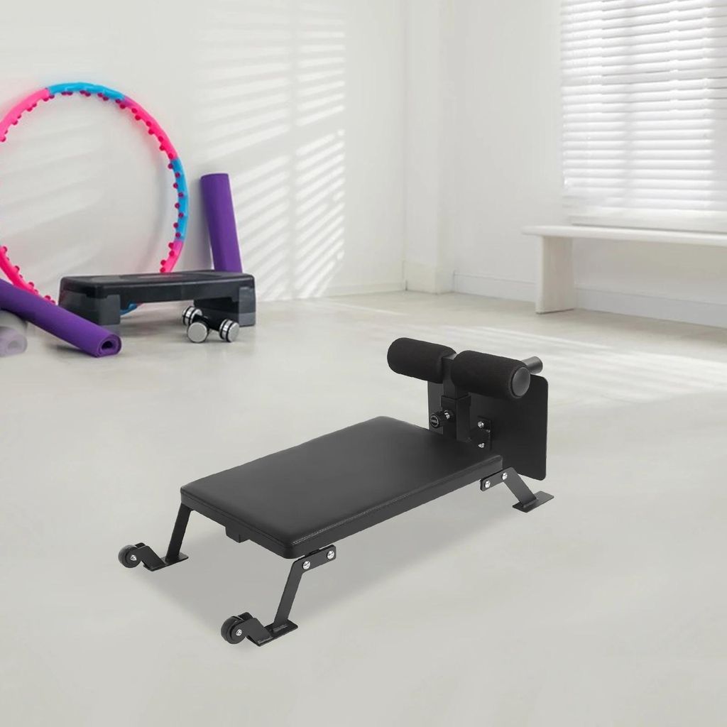 Bein-Curl Bank - Trainingsbank - Leg Curl Übung - Für Hamstrings - Innenschenkel-Dehnung - Home Gym - Krafttraining - Schwarz