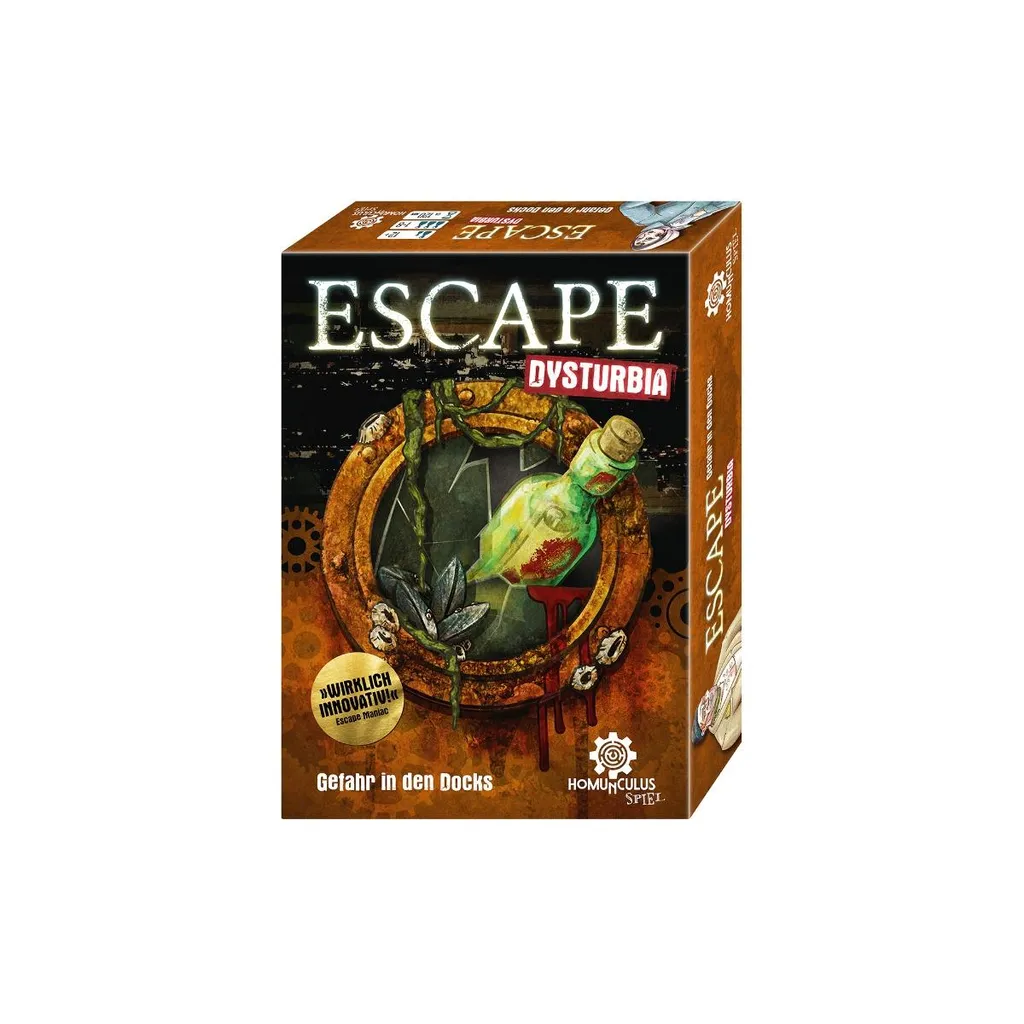 Jeu de société Escape Game Escape Dysturbia Danger dans les docks Adultes