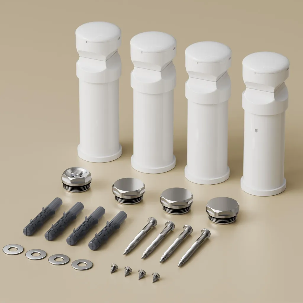 Kit 2 Staffe S'AFIELINA per Radiatore Bagno | Robuste e Anti-Umidità