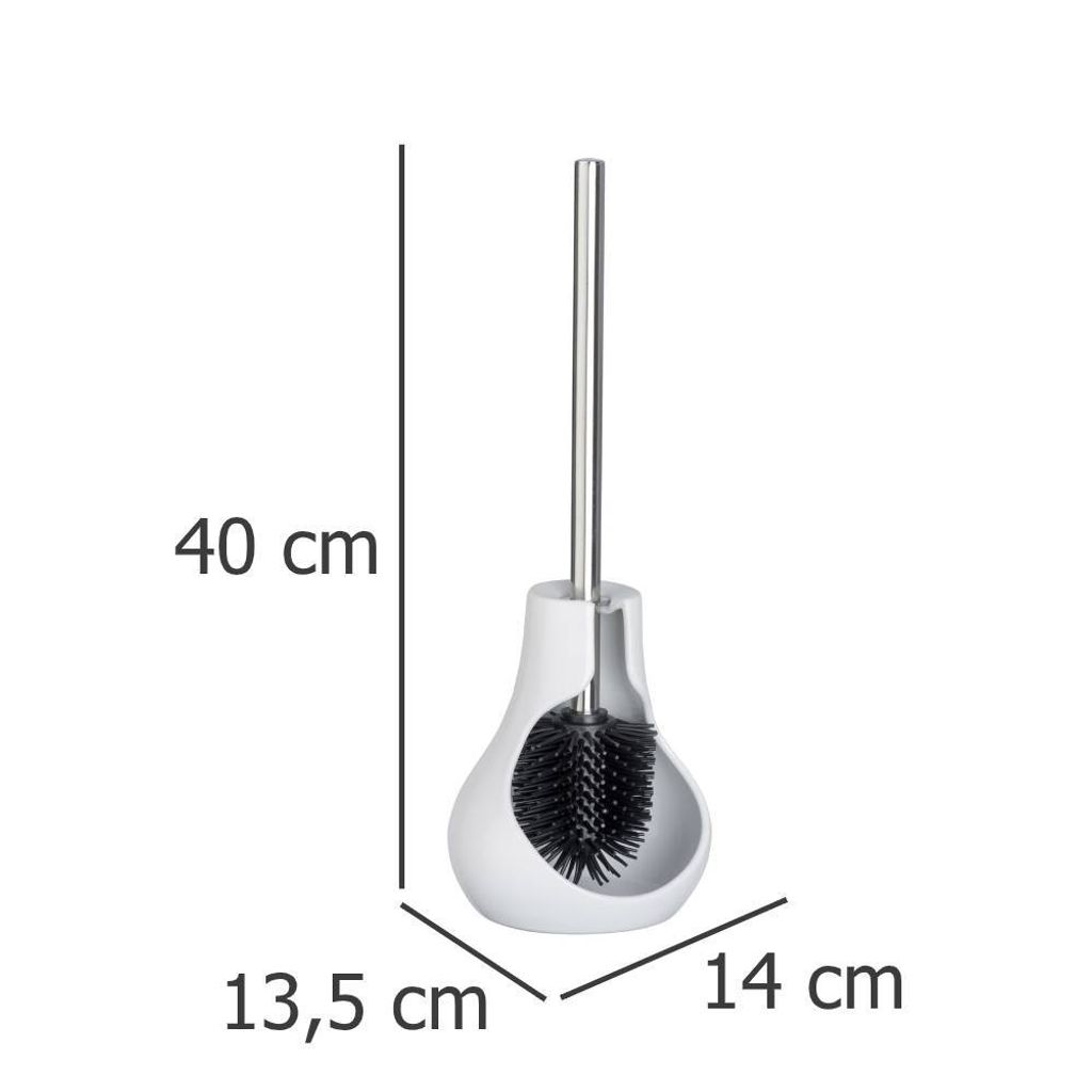 WENKO WC-Garnitur Drop Neo weiß Stein Produktbild 6
