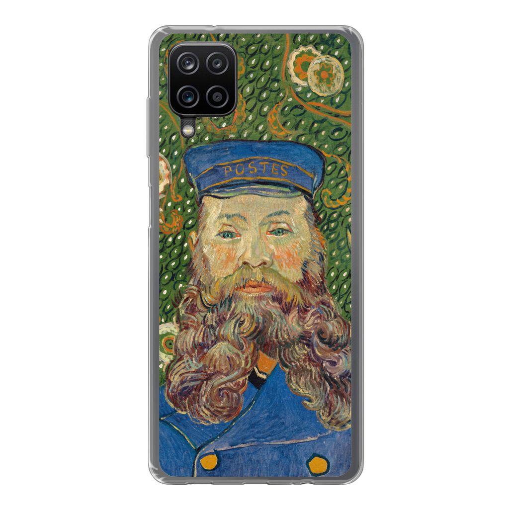 MuchoWow Handyhülle Schutzhülle Hülle für Samsung Galaxy A12 Porträt des Postboten Joseph Roulin - Vincent van Gogh Silikon Softcase Handy H...