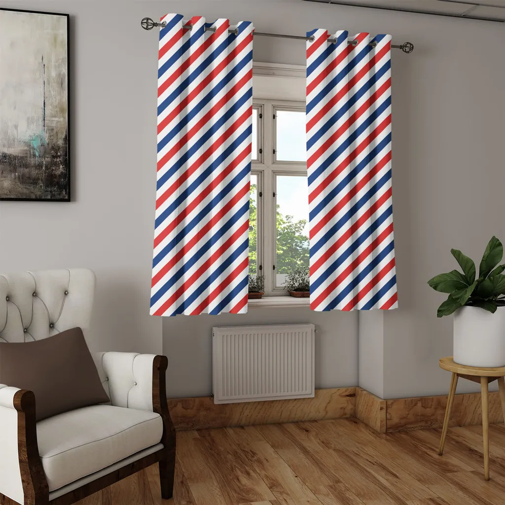 Rideau de Salon Harbor Stripes pour Décoration Intérieure 280x245cm - 4