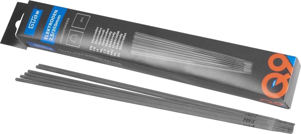 GÜDE Schweißelektroden Elektroden 50 Stück 2,5 / 350 mm Stabelektroden