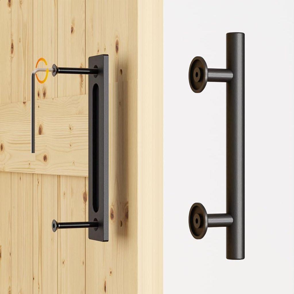 30cm Handgriff für Küchenschränke - Schwarz - Set von 2