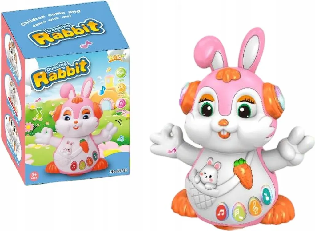 Lapin pédagogique pour apprendre à marcher et chanter en s'amusant !
